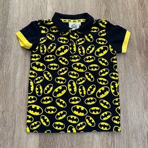 Vintage kids Superhero Batman polo shirt.